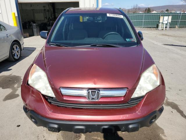 JHLRE483X8C056815 - 2008 HONDA CR-V LX BURGUNDY photo 5