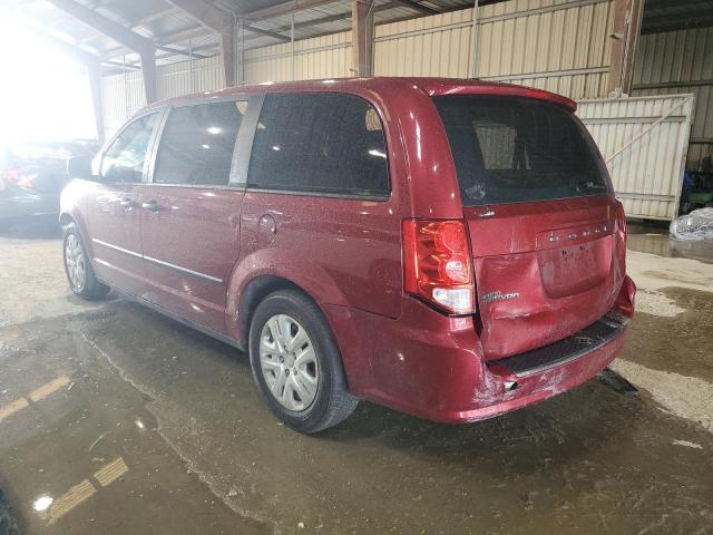 2C4RDGBG5GR146960 - 2016 DODGE GRAND CARA SE RED photo 2