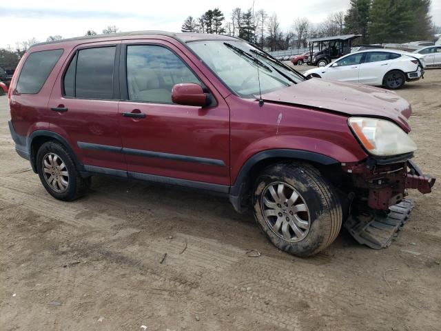 SHSRD78875U317953 - 2005 HONDA CR-V EX BURGUNDY photo 4