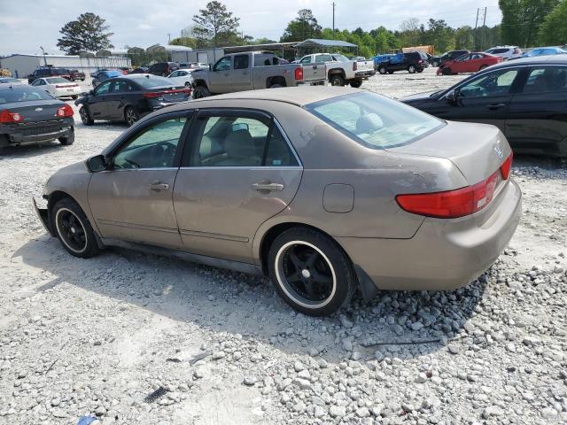 1HGCM56485A171249 - 2005 HONDA ACCORD LX BEIGE photo 2