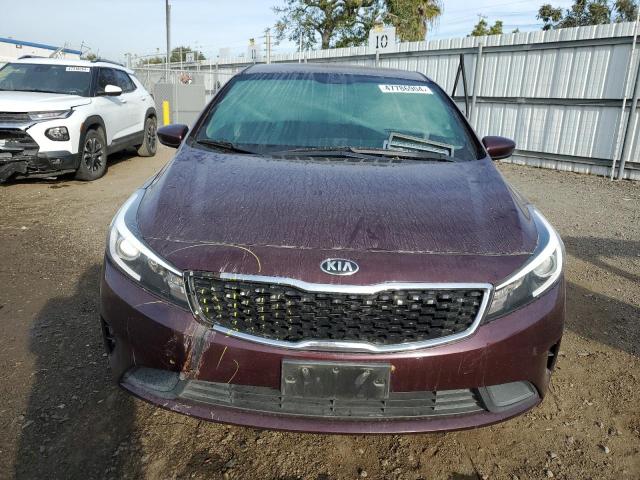 3KPFK4A75JE267814 - 2018 KIA FORTE LX BURGUNDY photo 5