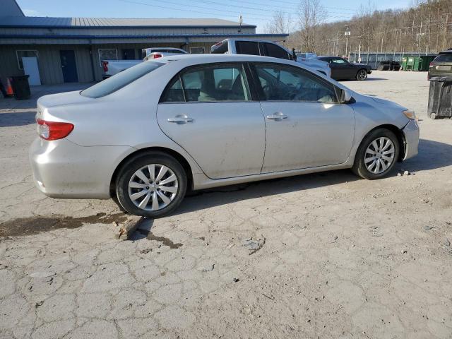 5YFBU4EE2DP148915 - 2013 TOYOTA COROLLA BASE فضي صورة 3
