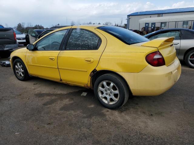 1B3ES56C03D101312 - 2003 DODGE NEON SXT YELLOW photo 2