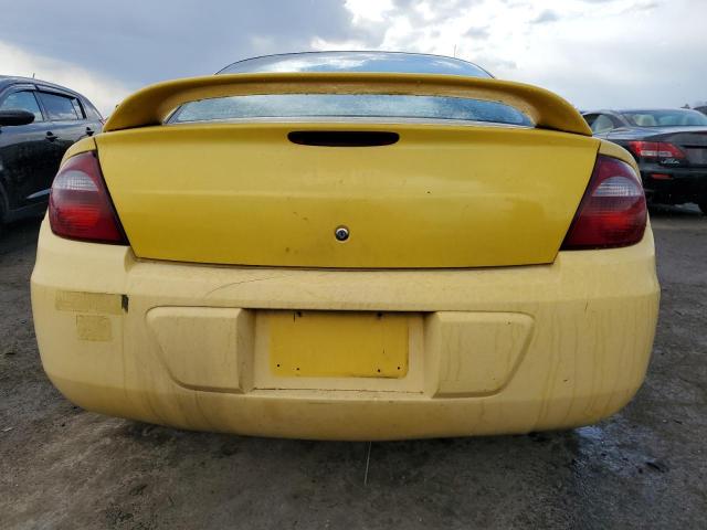 1B3ES56C03D101312 - 2003 DODGE NEON SXT YELLOW photo 6