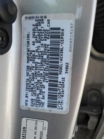 4T1BE32K02U063679 - 2002 TOYOTA CAMRY LE SILVER photo 12