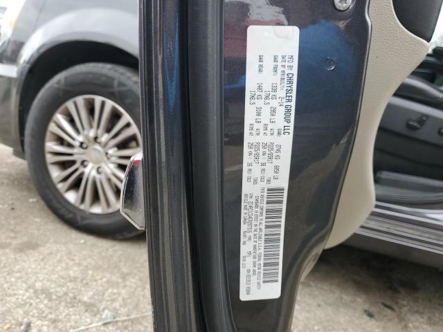 2C4RC1CG4ER297316 - 2014 CHRYSLER TOWN & COU TOURING L GRAY photo 12