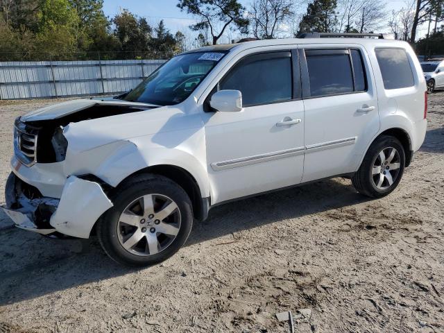 5FNYF4H94DB027642 - 2013 HONDA PILOT TOURING WHITE photo 1