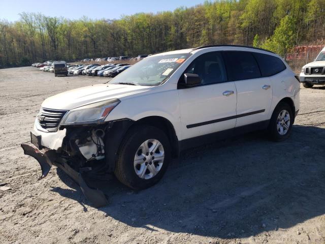 1GNKVFKD1DJ258323 - 2013 CHEVROLET TRAVERSE LS WHITE photo 1