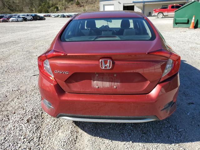 2HGFC2F67KH567265 - 2019 HONDA CIVIC LX RED photo 6