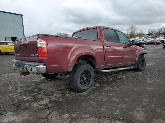 5TBDT44166S508586 - 2006 TOYOTA TUNDRA DOUBLE CAB SR5 BURGUNDY photo 3