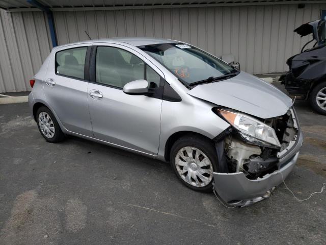 JTDKTUD38ED596759 - 2014 TOYOTA YARIS SILVER photo 4