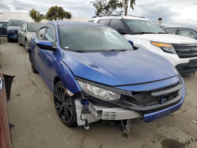 2HGFC2F80KH533850 - 2019 HONDA CIVIC SPORT BLUE photo 4