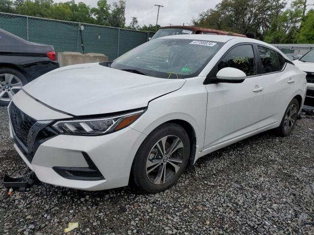 3N1AB8CV4NY207415 - 2022 NISSAN SENTRA SV WHITE photo 1