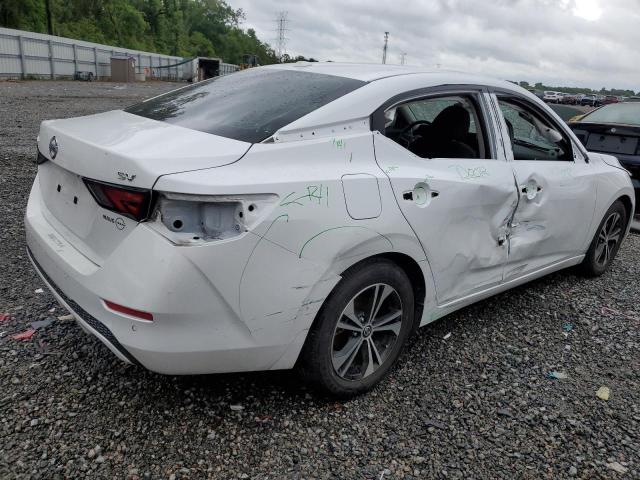 3N1AB8CV4NY207415 - 2022 NISSAN SENTRA SV WHITE photo 3