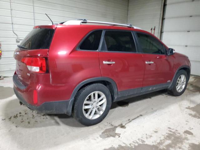 5XYKTCA69FG552653 - 2015 KIA SORENTO LX RED photo 3