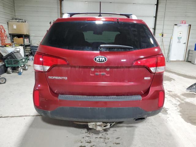 5XYKTCA69FG552653 - 2015 KIA SORENTO LX RED photo 6