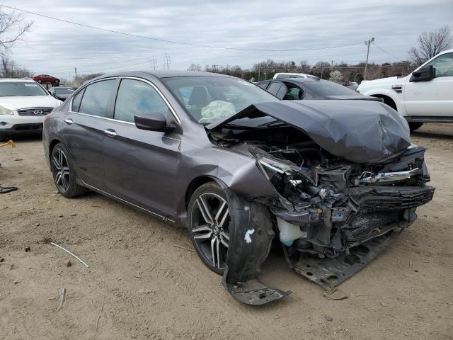 1HGCR2F43GA130210 - 2016 HONDA ACCORD LX GRAY photo 4