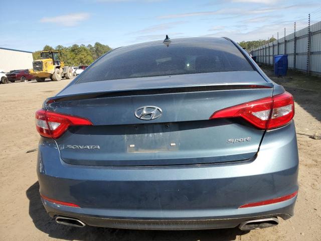 5NPE34AF7GH393077 - 2016 HYUNDAI SONATA SPORT BLUE photo 6