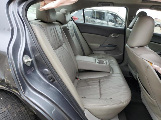 19XFB2F91CE347208 - 2012 HONDA CIVIC EXL ნაცრისფერი ფოტო 10