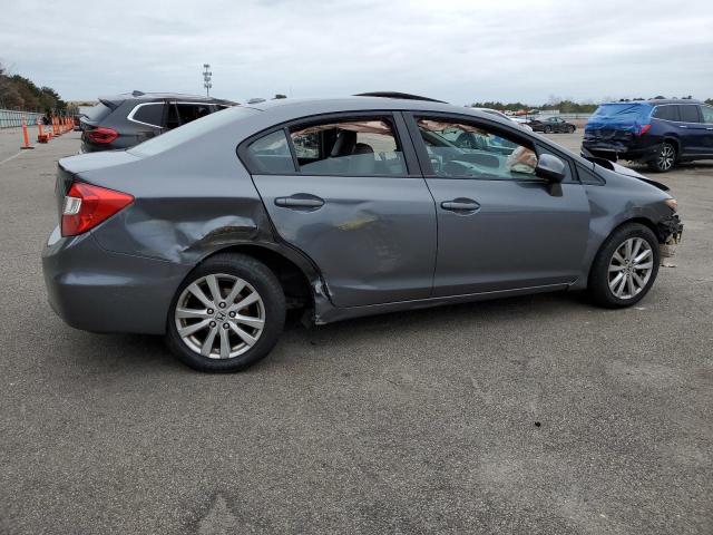 19XFB2F91CE347208 - 2012 HONDA CIVIC EXL ნაცრისფერი ფოტო 3