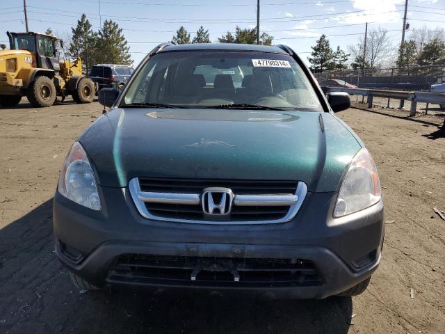 JHLRD78474C047240 - 2004 HONDA CR-V LX GREEN photo 5