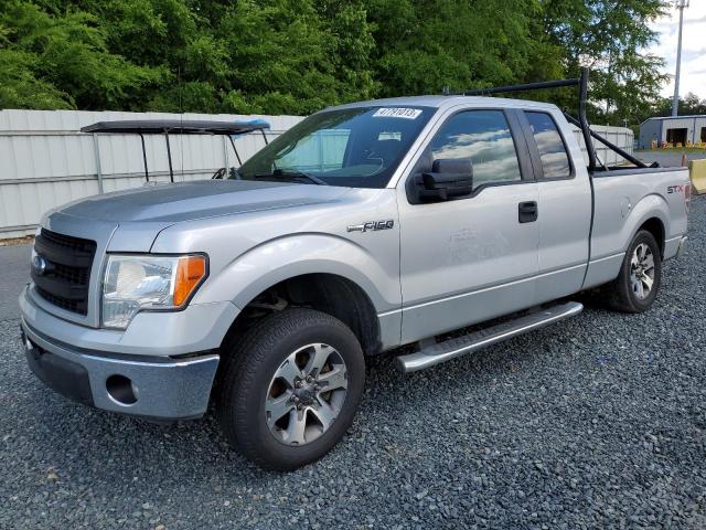 1FTFX1CF1DFD95076 - 2013 FORD F150 SUPER CAB SILVER photo 1