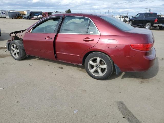 1HGCM56725A082190 - 2005 HONDA ACCORD EX BURGUNDY photo 2