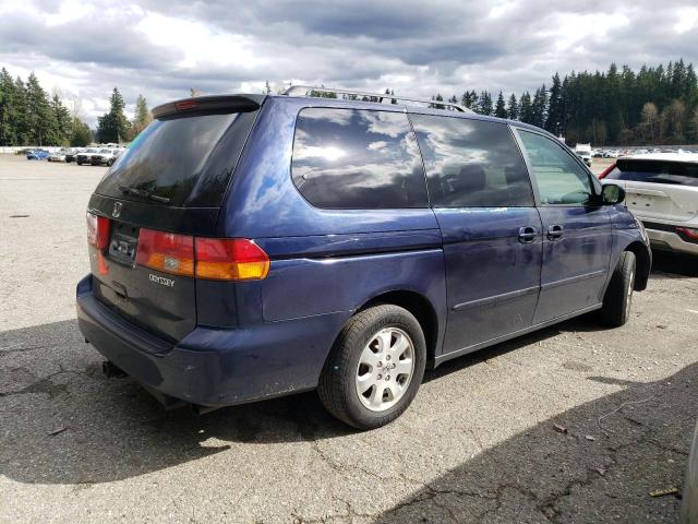 5FNRL18923B117950 - 2003 HONDA ODYSSEY EXL BLUE photo 3