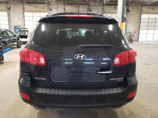 5NMSH73EX9H332235 - 2009 HYUNDAI SANTA FE SE BLACK photo 6