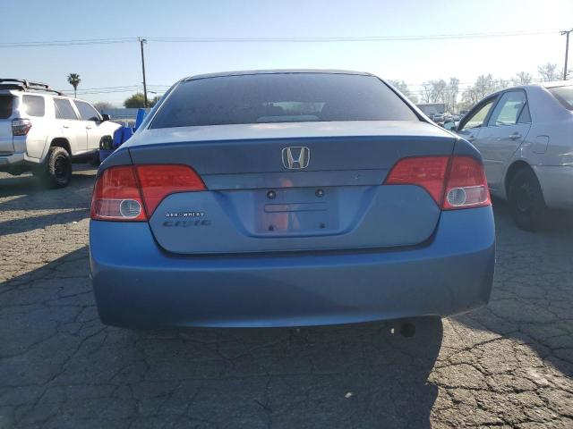 1HGFA165X8L042350 - 2008 HONDA CIVIC LX BLUE photo 6