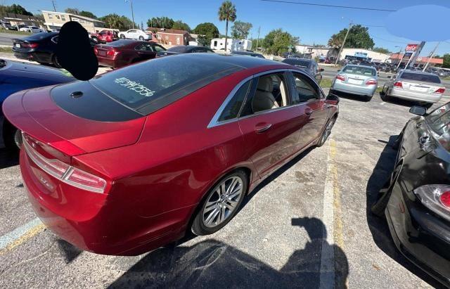 3LN6L2G91FR617008 - 2015 LINCOLN MKZ RED photo 4