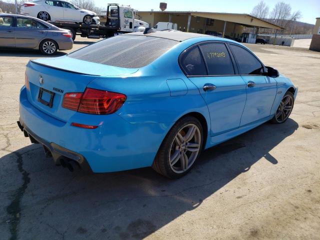WBAKP9C52ED693425 - 2014 BMW 550 XI BLUE photo 3