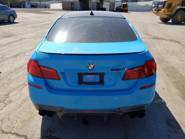 WBAKP9C52ED693425 - 2014 BMW 550 XI BLUE photo 6