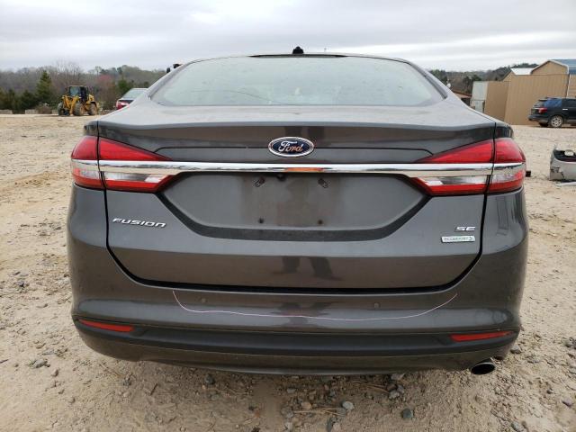 3FA6P0HD0HR362604 - 2017 FORD FUSION SE GRAY photo 6