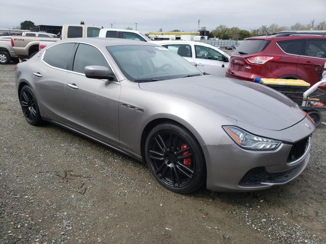 ZAM57RTA6E1126130 - 2014 MASERATI GHIBLI S GRAY photo 4