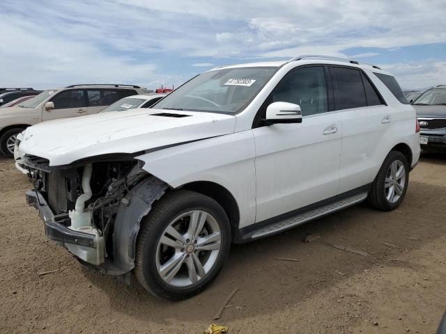 4JGDA5HB0EA373800 - 2014 MERCEDES-BENZ ML 350 4MATIC WHITE photo 1
