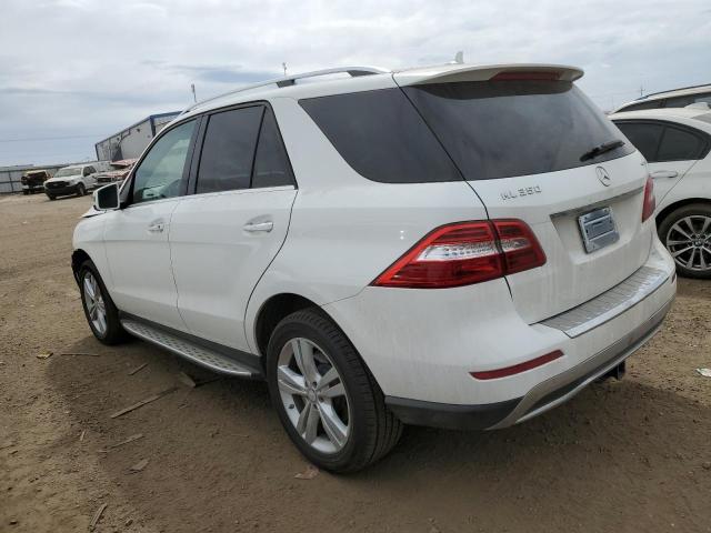 4JGDA5HB0EA373800 - 2014 MERCEDES-BENZ ML 350 4MATIC WHITE photo 2