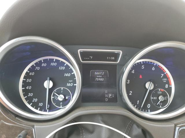 4JGDA5HB0EA373800 - 2014 MERCEDES-BENZ ML 350 4MATIC WHITE photo 9