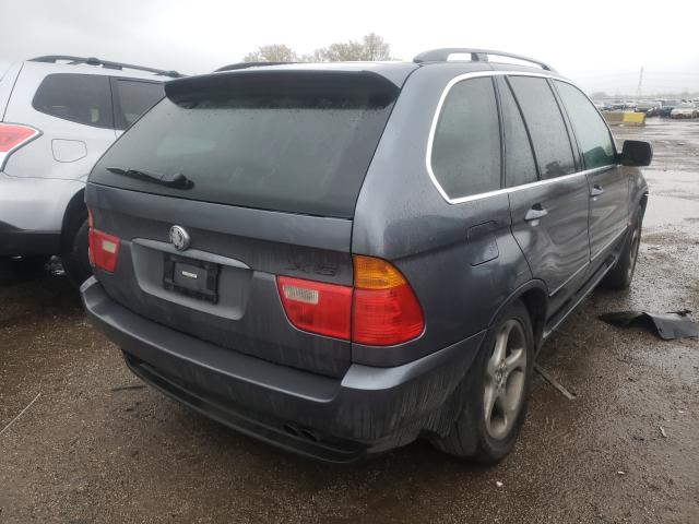 5UXFB33553LH44534 - 2003 BMW X5 4.4I BLUE photo 4