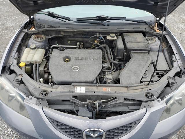 JM1BK32G391249429 - 2009 MAZDA 3 I GRAY photo 11