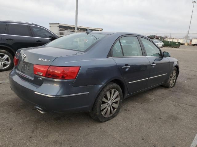 5NPEU46FX9H478875 - 2009 HYUNDAI SONATA SE BLUE photo 3