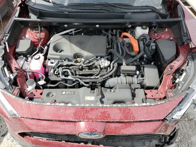 4T3B6RFV9NU093375 - 2022 TOYOTA RAV4 XLE PREMIUM BURGUNDY photo 12