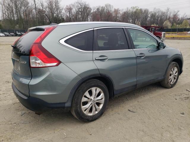 5J6RM4H73CL057276 - 2012 HONDA CR-V EXL TEAL photo 3