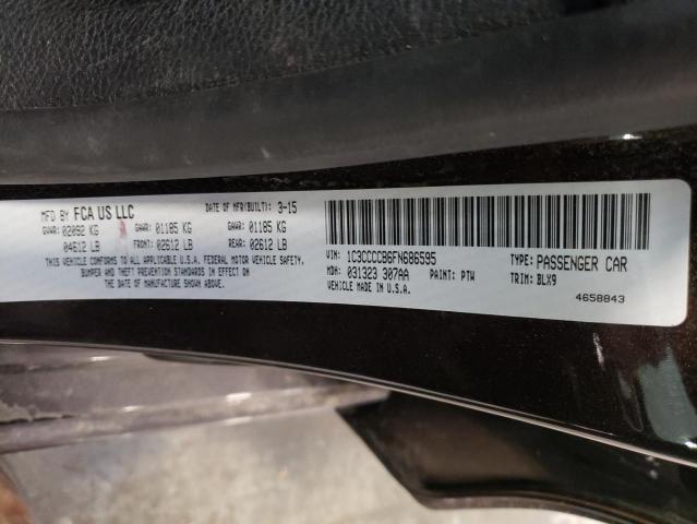 1C3CCCCB6FN686595 - 2015 CHRYSLER 200 C BROWN photo 12