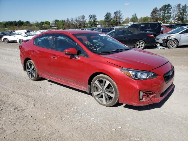 4S3GKAJ69K3625483 - 2019 SUBARU IMPREZA SPORT RED photo 4