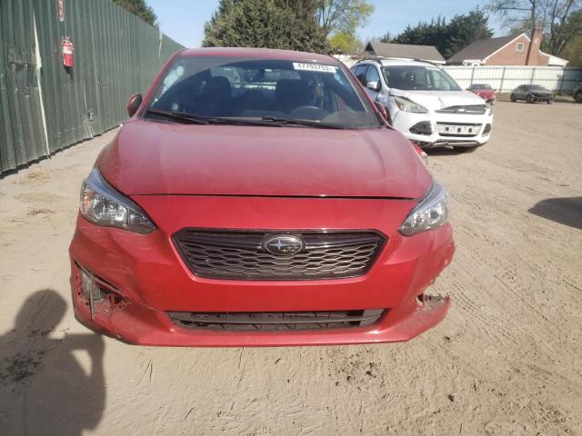 4S3GKAJ69K3625483 - 2019 SUBARU IMPREZA SPORT RED photo 5