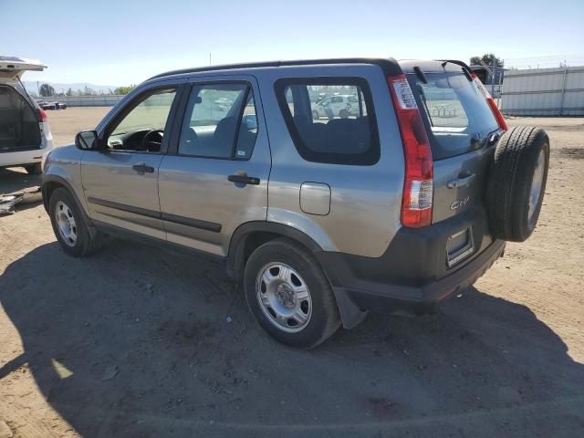 JHLRD68526C003457 - 2006 HONDA CR-V LX GRAY photo 2