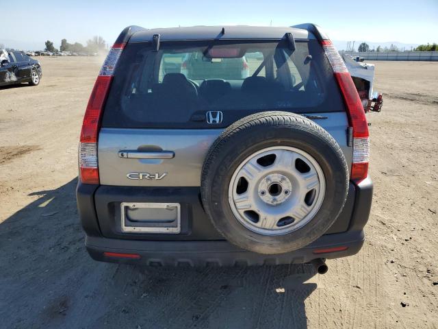 JHLRD68526C003457 - 2006 HONDA CR-V LX GRAY photo 6