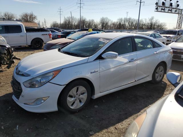 KMHEC4A42FA126591 - 2015 HYUNDAI SONATA HYBRID WHITE photo 1