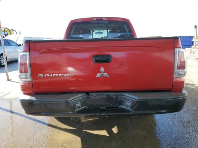 1Z7HC28K37S109468 - 2007 MITSUBISHI RAIDER LS RED photo 6